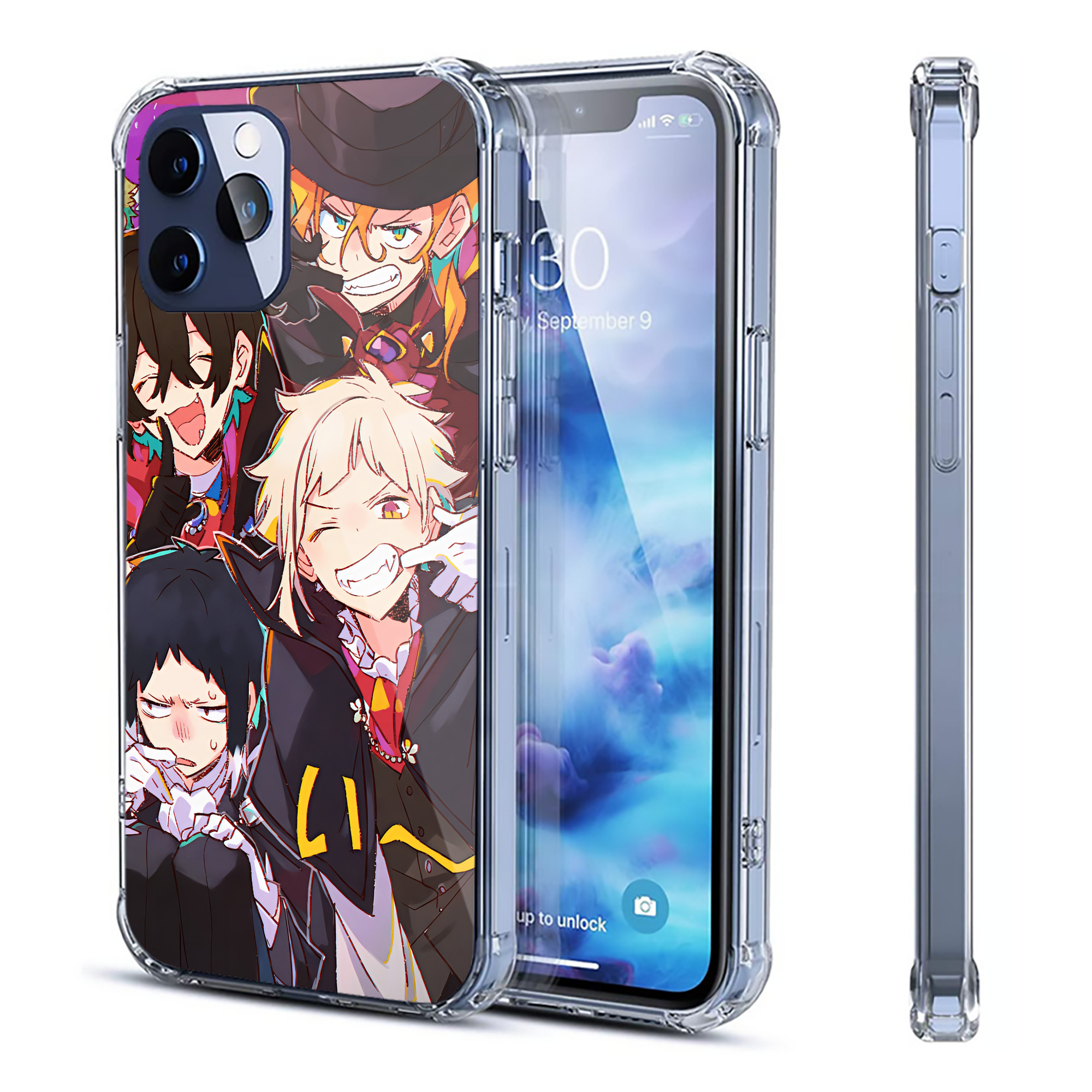 （画像用） 文豪ストレイドッグス Bungo Stray Dogs 【iPhone 12シリーズ対応】透明スマホケース（クリアソフトケース）